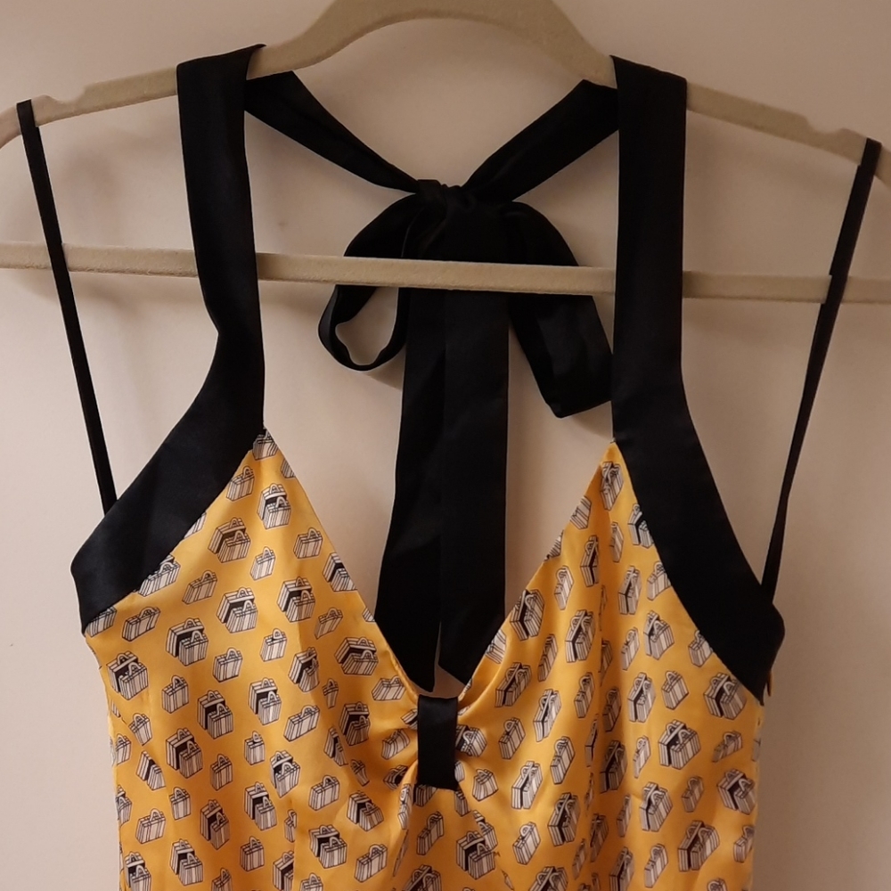 Milly of New York Vintage Luggage Halter Dress - Picture 5 of 15